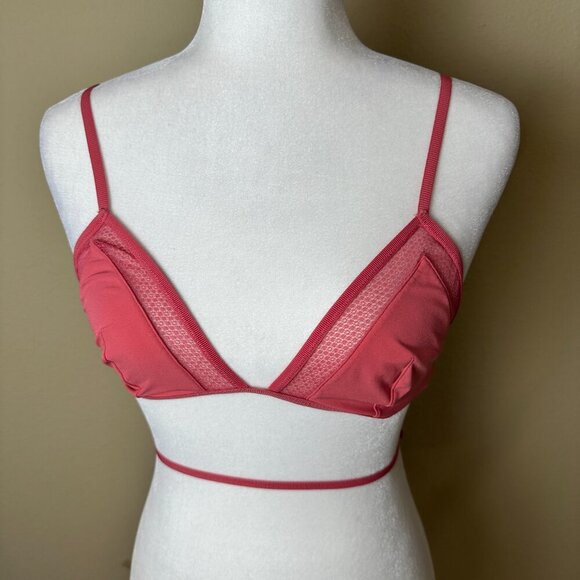 VICTORIA'S SECRET Super Strappy Back Mesh Bralette Bra Top Size Small - Picture 2 of 8